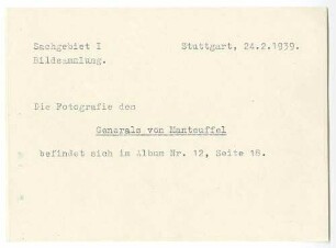 Manteuffel, von