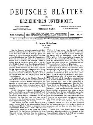 Grimm's Märchen : (Schluss)