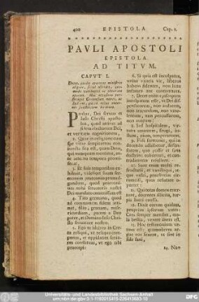 Pauli Apostoli Epistola Ad Titum.