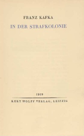 In der Strafkolonie
