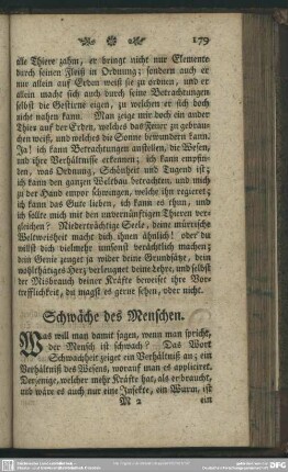 Schwäche des Menschen