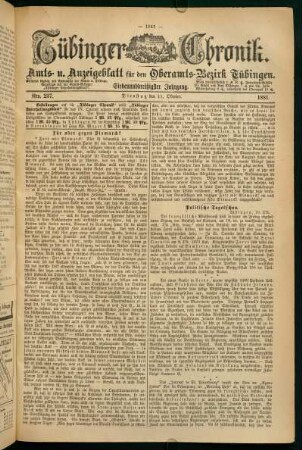 11. Oktober (Nro. 237) - 16. Oktober (Nro. 242)