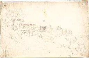 Neureuther, Gottfried von; Tivoli (Latium, Italien); Tivoli mit Vesta- / Sibyllentempel - Ansicht