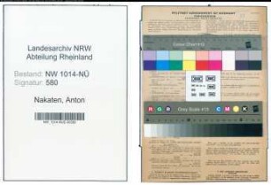 Entnazifizierung Anton Nakaten , geb. 30.10.1902 (Schlosser)