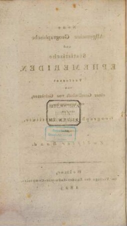 Neue allgemeine geographische und statistische Ephemeriden. 12. 1823