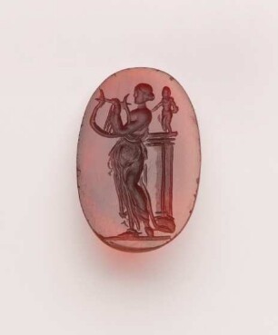 Intaglio mit Muse mit Leier, 1. Hälfte 18. Jh.