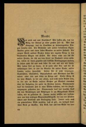 64-67, V. Macht