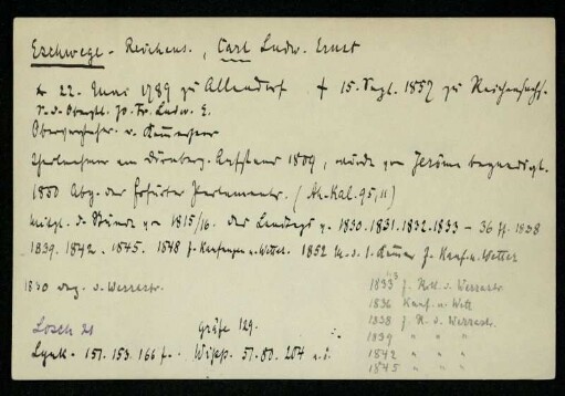 Eschwege - Reichens., Carl Ludw. Ernst