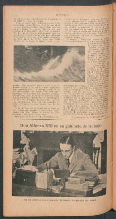 Don Alfonso XIII en su gabinete de trabajo - [Fotografía]