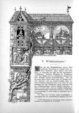 V. Wohnhausbauten