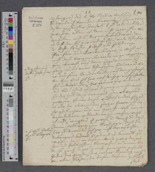 Brief an Johann Albert Heinrich Reimarus