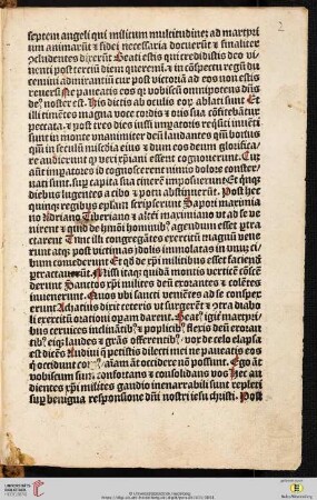 Passio siue Lege[n]da .x. miliu[m] marti[rum]
