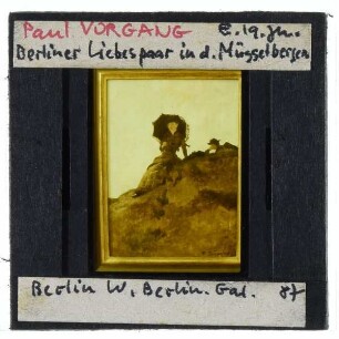 Vorgang, Berliner Liebespaar in den Müggelbergen