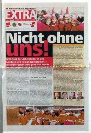 Sonderdruck zum Streik im öffentlichen Dienst