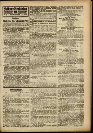 Zweite Ausgabe vom Donnerstag, den 11. April 1918.