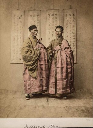 Portrait zweier buddhistischer Mönche
