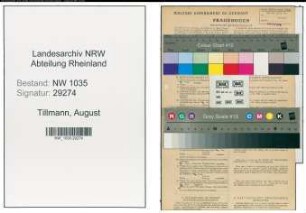 Entnazifizierung August Tillmann , geb. 16.02.1881 (Maschinist)