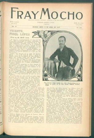 Vicente Fidel López : 1815 - 24 de abril - 1915