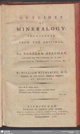 Outlines of Mineralogy