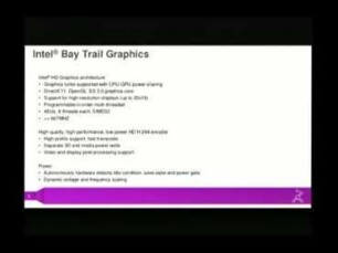 Intel BayTrail graphics overview: Discussion of the Intel BayTrail platform and architecture