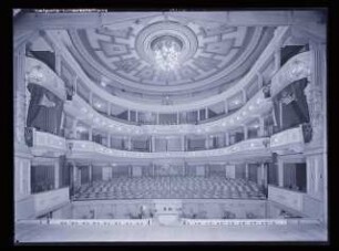 Landestheater, Altenburg: Ansicht Zuschauerraum (Negativ zu Inv. Nr. TBS 003,10)