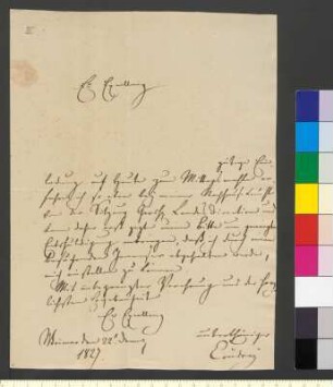 Brief von Coudray, Clemens Wenzeslaus an Goethe, Johann Wolfgang von