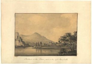 Oberland on the Rhine and on the left Rees Castle