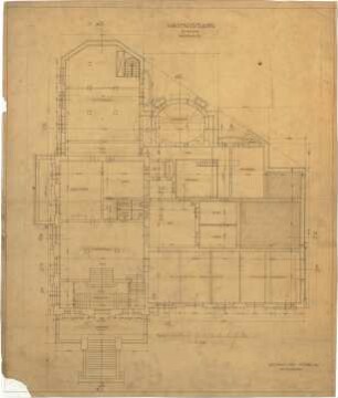 Billing, Hermann; Baden-Baden; Kunsthalle - Grundriss EG