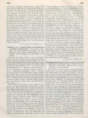 323-324 [Rezension] Moldaenke, Günter, Schriftverständnis und Schriftdeutung im Zeitalter der Reformation
