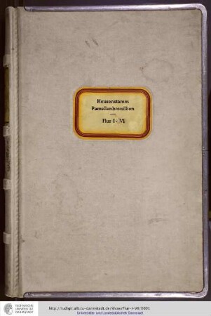Parzellen-Brouillon Heusenstamm : Flur I-VII