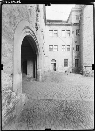 Annaburg. Schloss (1572-1573, 1578; C. Tendler). Hinterschloss. Hofansicht