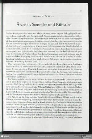 Ärzte als Sammler und Künstler