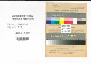 Entnazifizierung Adam Gilliam , geb. 10.02.1914 ()