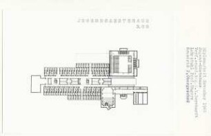 Jugend-Gästehaus, Berlin-Charlottenburg (Diplomarbeit bei Oswald Mathias Ungers): Grundriss 2. Obergeschoss