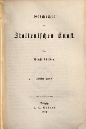 Geschichte der italienischen Kunst, 3