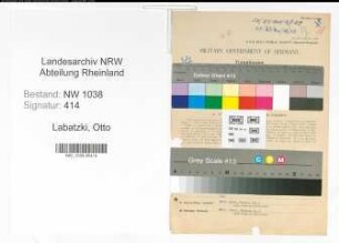 Entnazifizierung Otto Labatzki , geb. 07.11.1899 (Beamter)