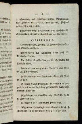 9-11, Heilkunde