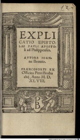 Explicatio Epistolae Pauli ad Philippenses