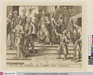 [Daniel intervening on behalf of Susanna; Daniel schreitet ein um Susannah zu helfen]