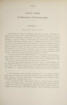 Parte prima Il concetto d´infinitesimo.
