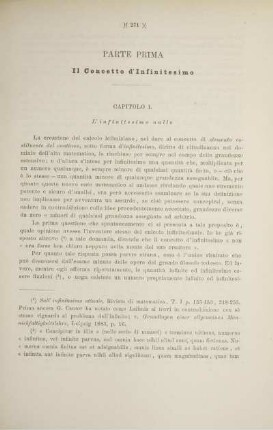 Parte prima Il concetto d´infinitesimo.
