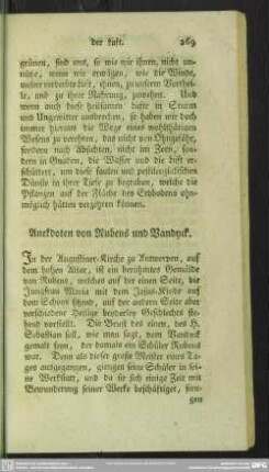 Anekdoten von Rubens und Vandyck