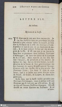 Lettre XLV. Au même