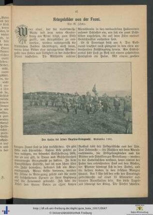 Kriegsbilder von der Front.