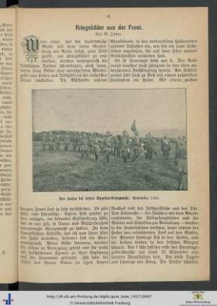 Kriegsbilder von der Front.