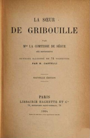 La sœur de Gribouille