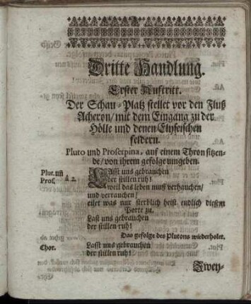 Erster Auftritt. - Zehenter Auftritt.