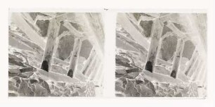 Zeche Neumühl, Hamborn, Klüfte im Streckenstoß, Kopfstrecke, 2. Bauhöhe