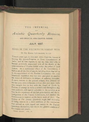 India in the Sixtieth Victorian Year.