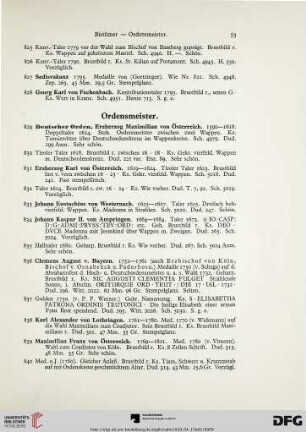 [Ordensmeister, Abteien] (Nr. 829-868)